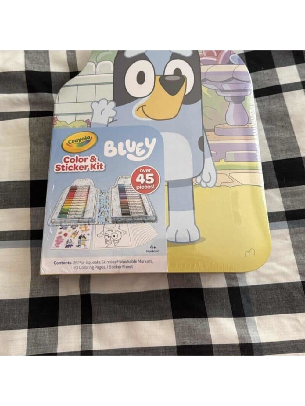 Crayola Bluey Color & Sticker Kit 26 Washable Markers 20 Pages